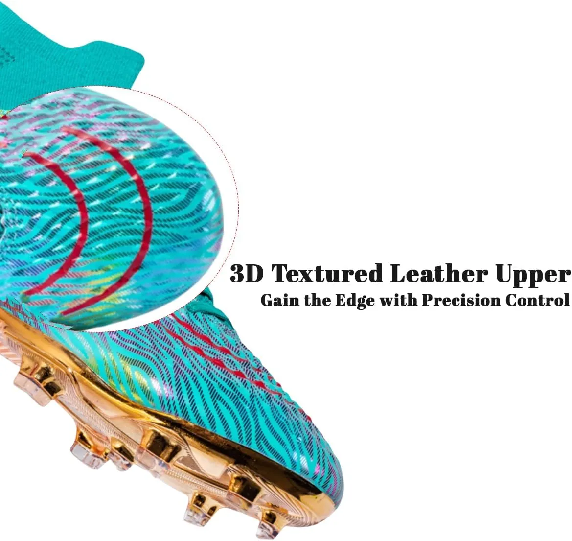 HESBITEUL Soccer Cleats Firm Ground: Lightweight FG Football Shoes