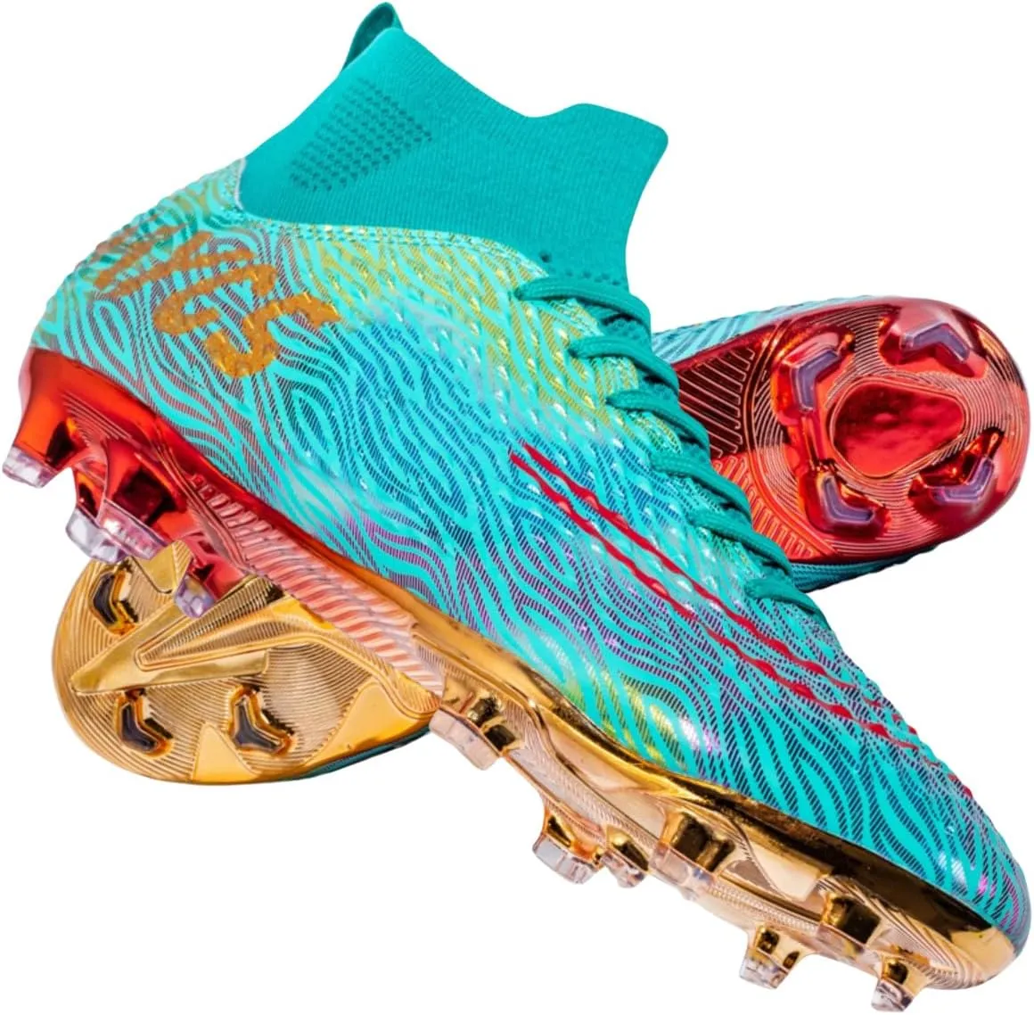 HESBITEUL Soccer Cleats Firm Ground: Lightweight FG Football Shoes