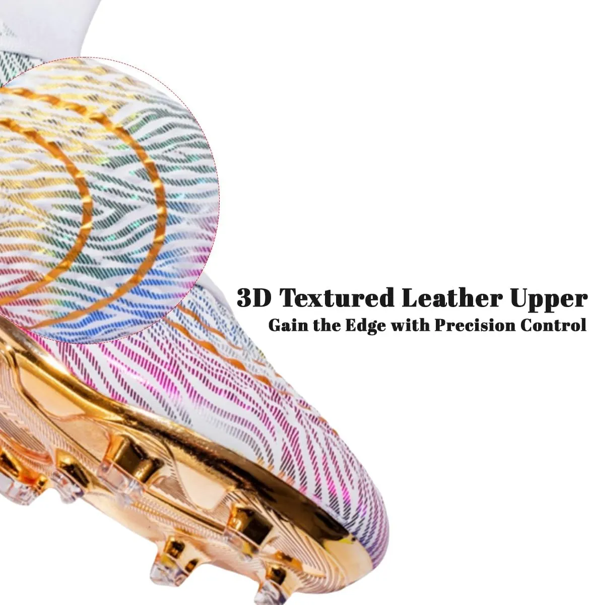 HESBITEUL Soccer Cleats Firm Ground: Lightweight FG Football Shoes