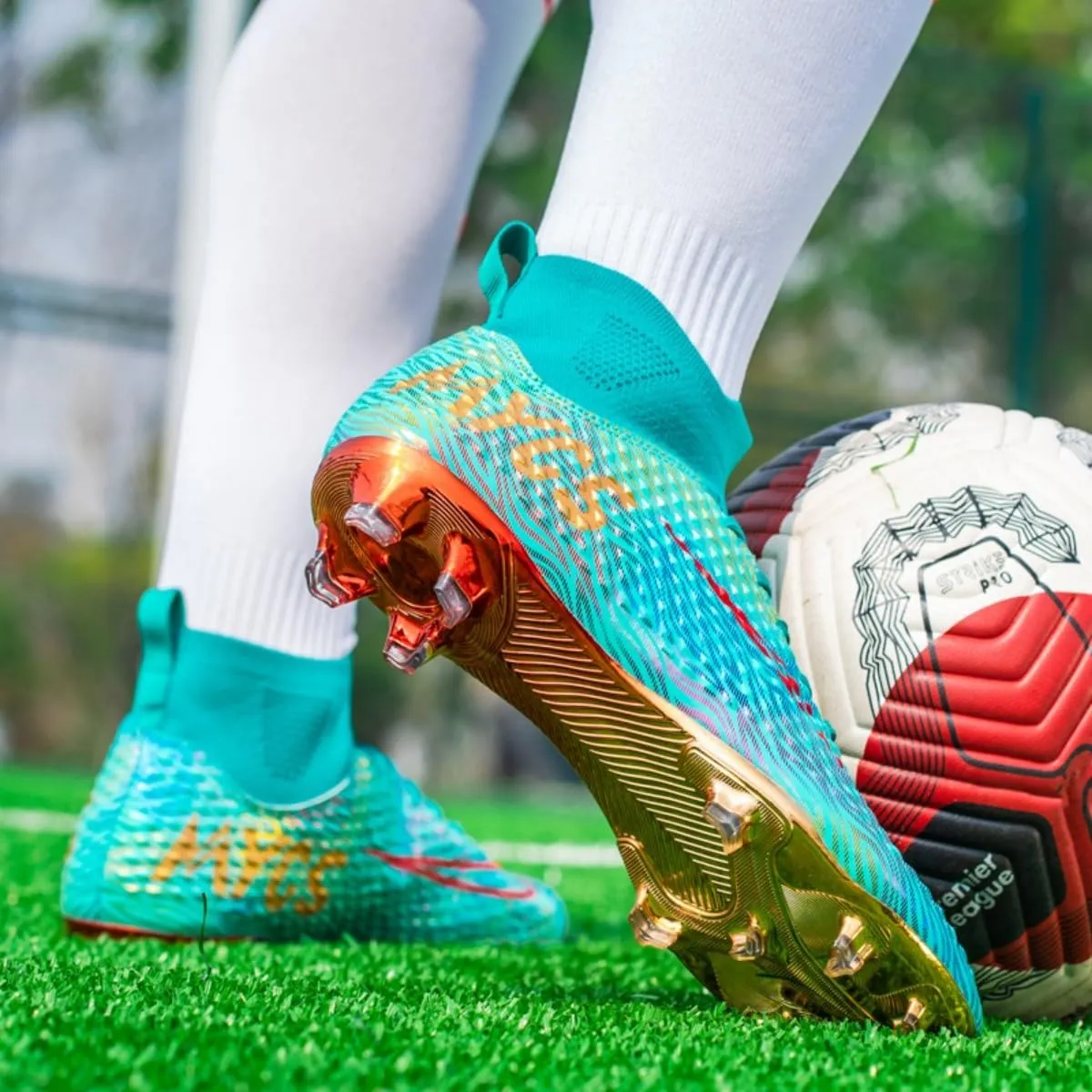 HESBITEUL Soccer Cleats Firm Ground: Lightweight FG Football Shoes