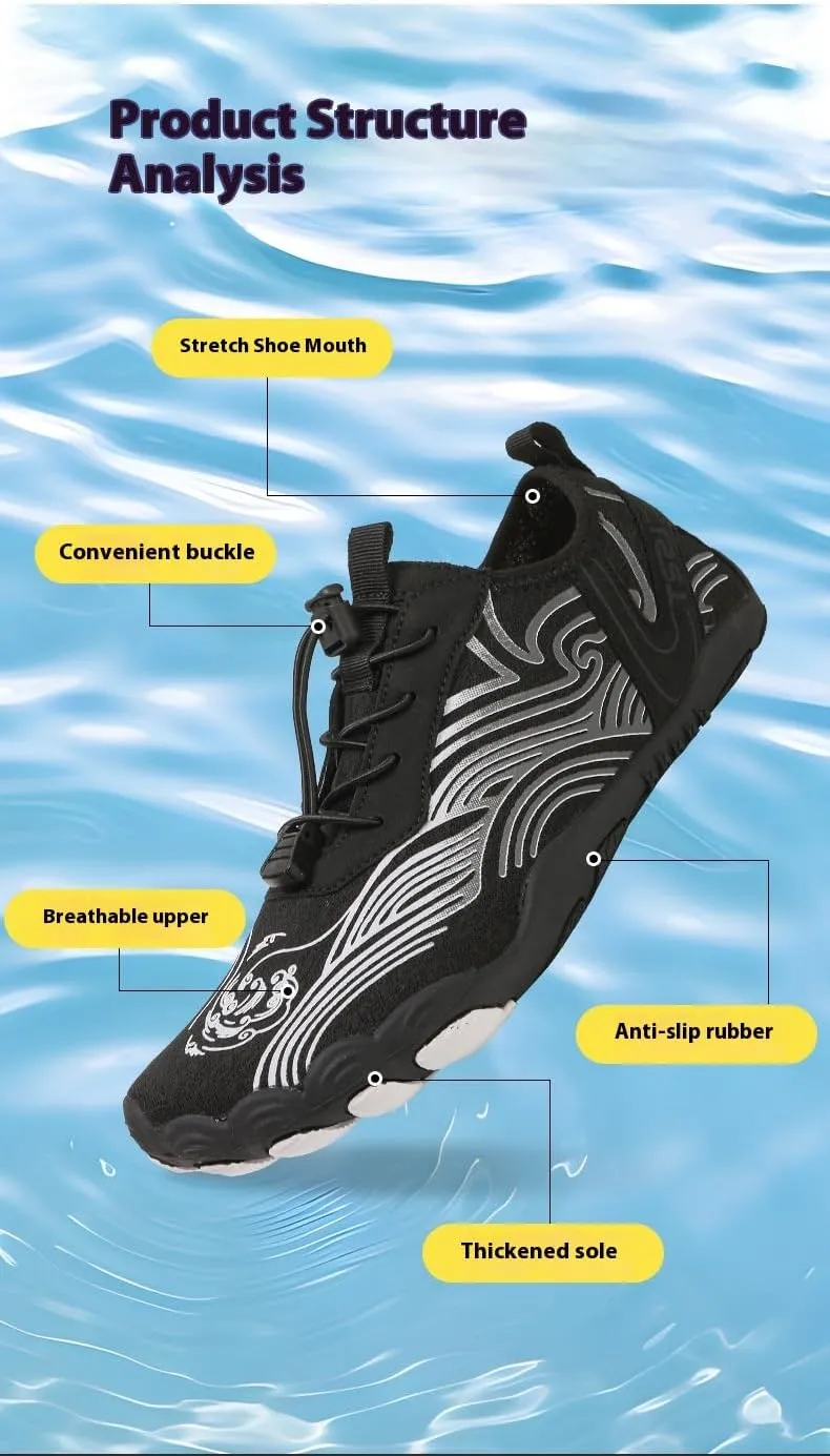 Hike Gym Barefoot Shoes for Women Fashion Wide Toe Box Non Slip Quick Dry Lightweight Minimalist Cross Trainer for Hiking Swim Outdoor Beach Breathable Mesh Comfortable Zero Drop Sole