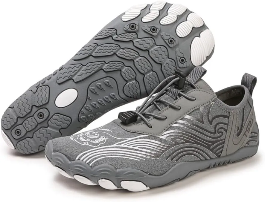 Hike Gym Barefoot Shoes for Women Fashion Wide Toe Box Non Slip Quick Dry Lightweight Minimalist Cross Trainer for Hiking Swim Outdoor Beach Breathable Mesh Comfortable Zero Drop Sole