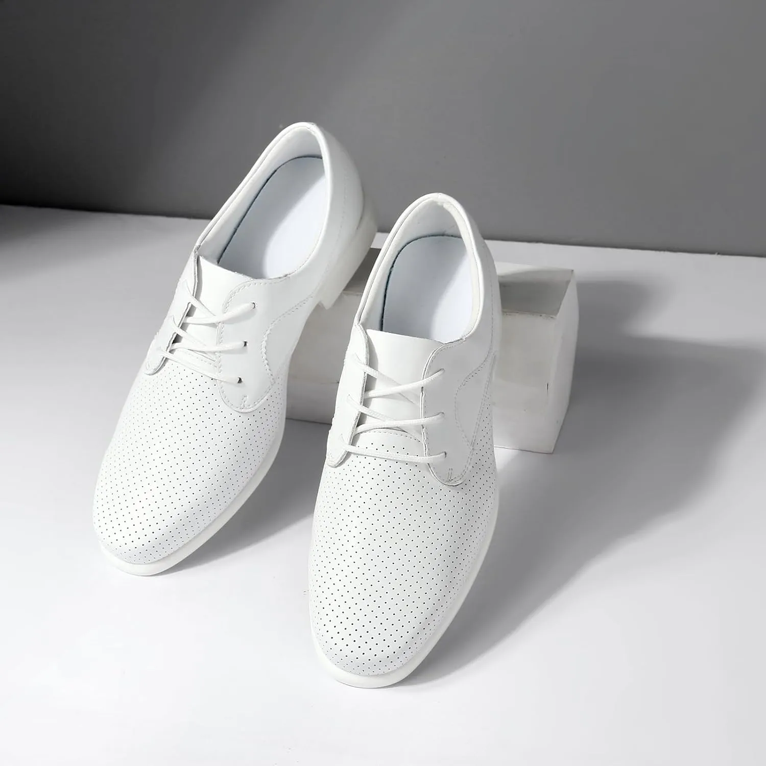 HIPPOSEUS Men's Ballroom Latin Performance Shoes Lace up Waltz Modern Dancing Practice Shoe,Model WP