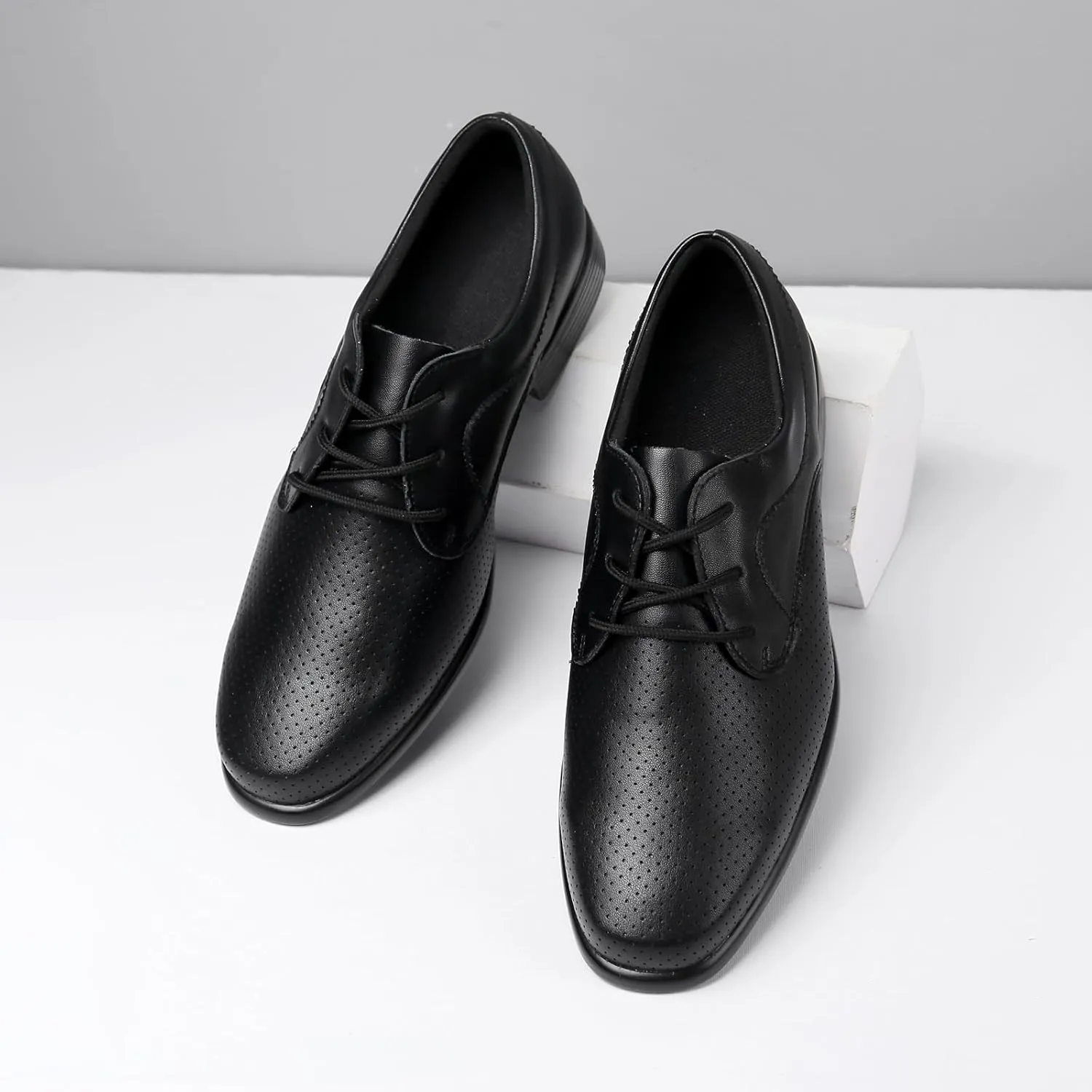 HIPPOSEUS Men's Ballroom Latin Performance Shoes Lace up Waltz Modern Dancing Practice Shoe,Model WP