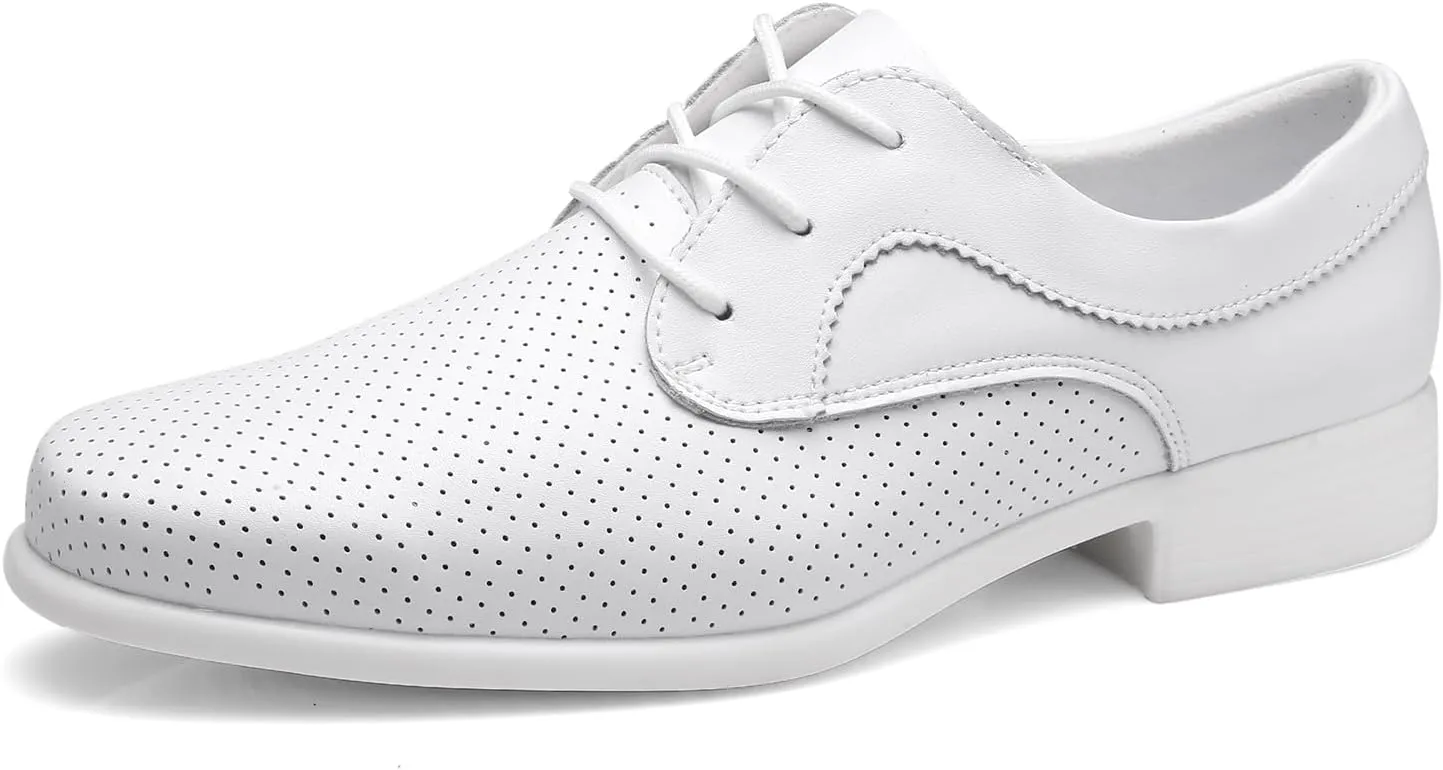 HIPPOSEUS Men's Ballroom Latin Performance Shoes Lace up Waltz Modern Dancing Practice Shoe,Model WP