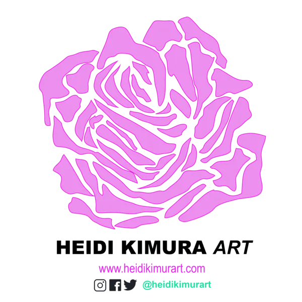 Hot Pink Tropical Scrunchie, Hawaiian Style Tropical Leaves Print Hair Tie Accessories - Made in  USA/EU