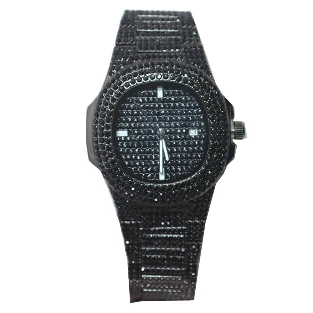 Iced Out Women Watches Bracelet Gold Ladies Wrist Watches