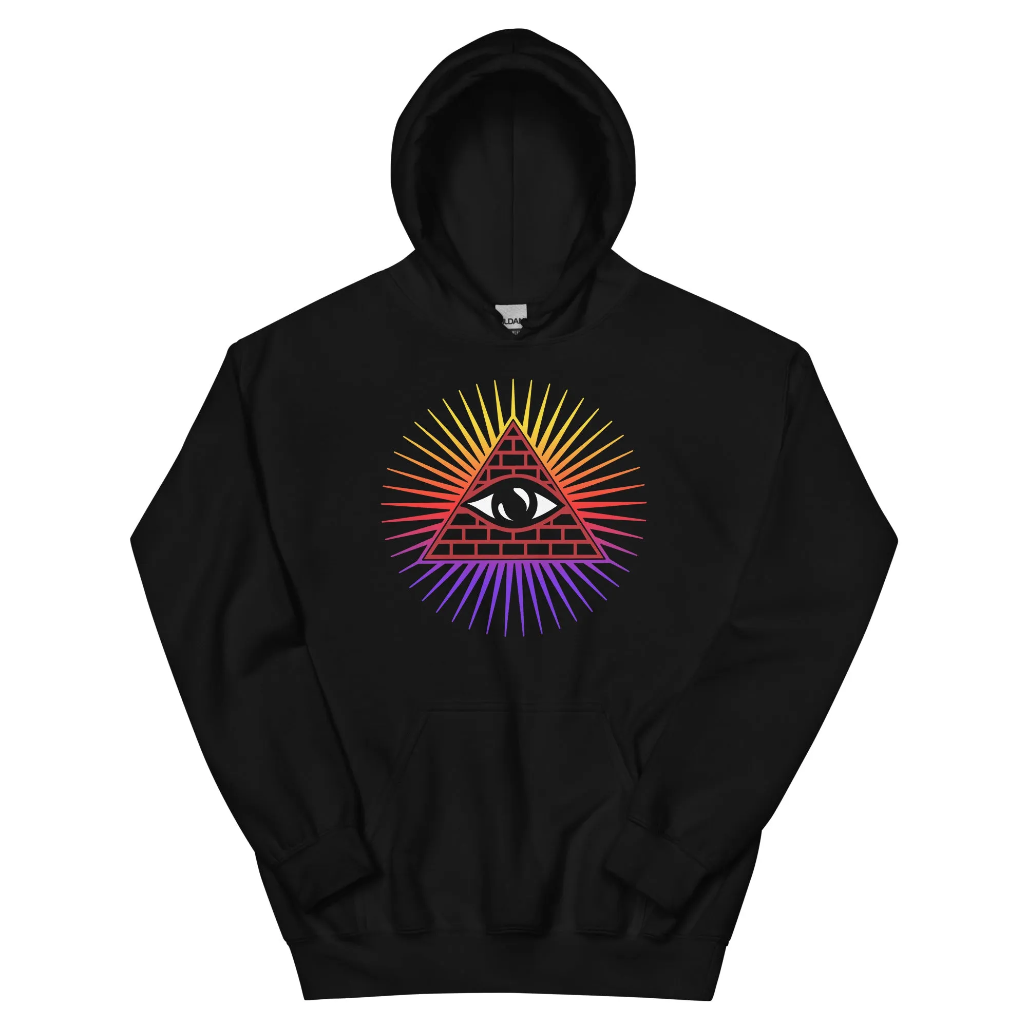 Illuminati All Seeing Psychic Eye Color Aura Unisex Hoodie Sweatshirt