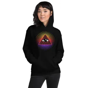 Illuminati All Seeing Psychic Eye Color Aura Unisex Hoodie Sweatshirt