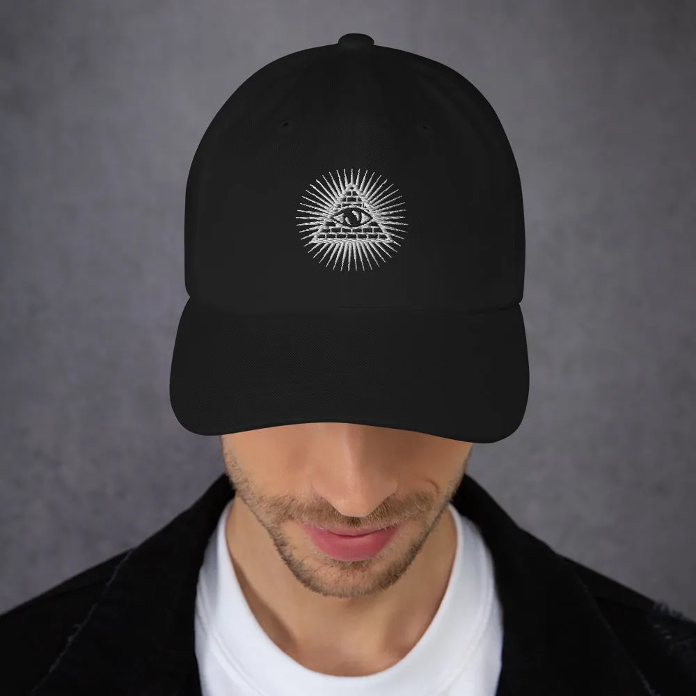 Illuminati All Seeing Psychic Eye Embroidered Baseball Cap Dad hat