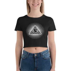 Illuminati All Seeing Psychic Eye Women’s Crop Tee