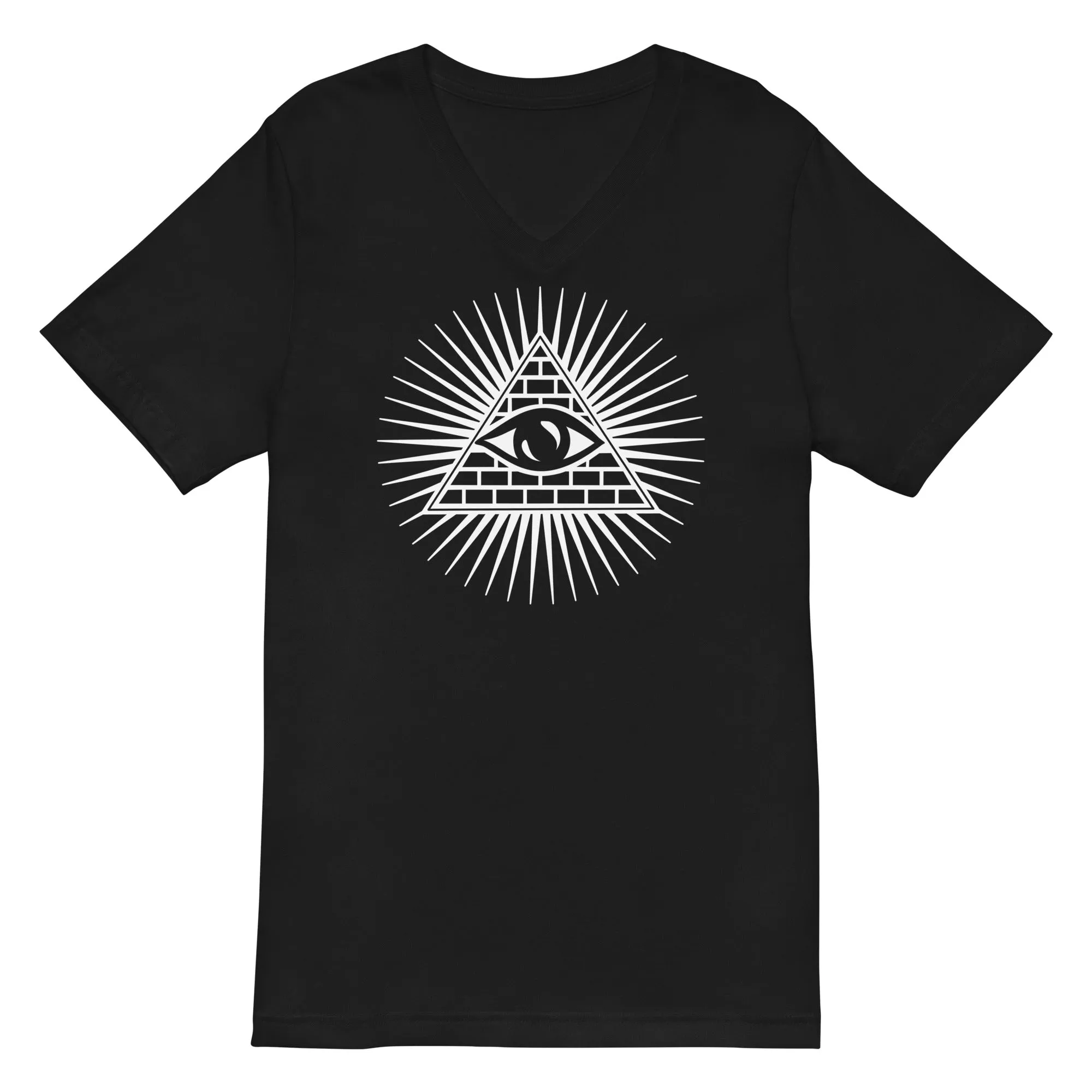 Illuminati All Seeing Psychic Eye Women’s Short Sleeve V-Neck T-Shirt
