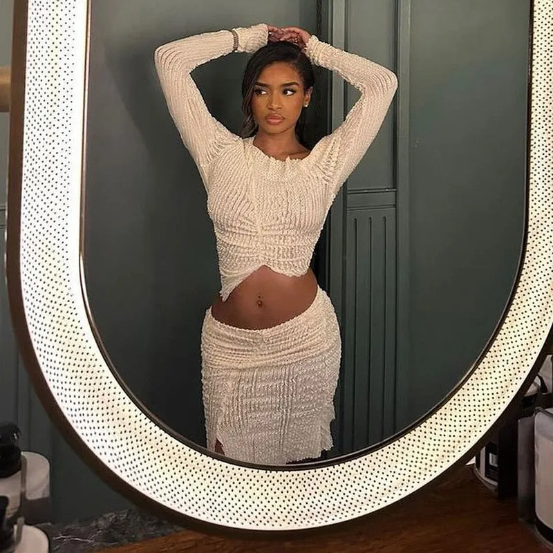 Isabella's Flirty Pleated Dress