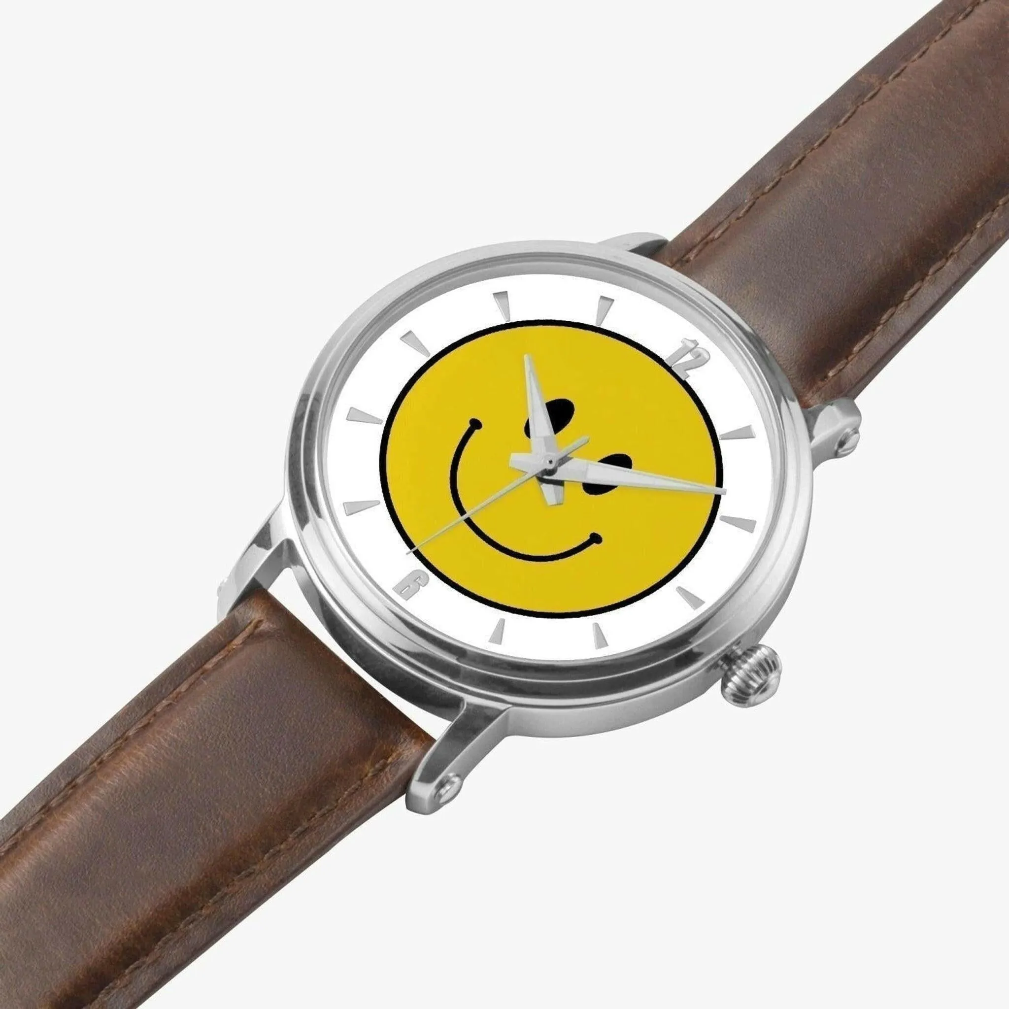 Jacki Easlick Smile Face Unisex Automatic Watch (Silver)
