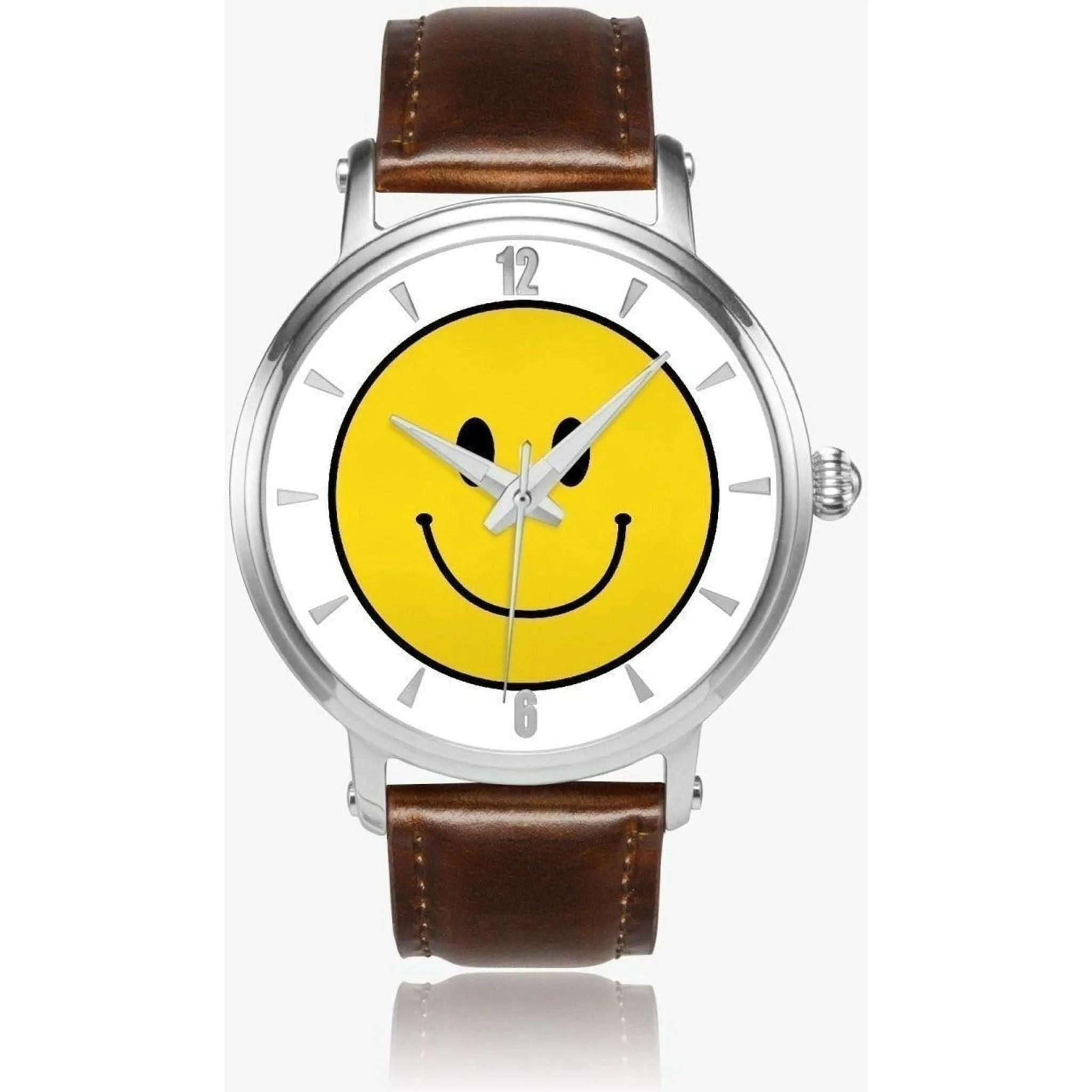 Jacki Easlick Smile Face Unisex Automatic Watch (Silver)