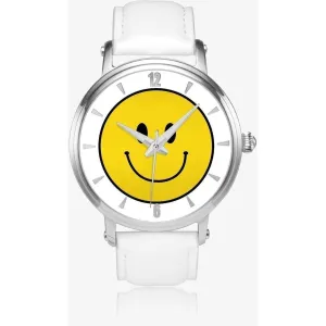 Jacki Easlick Smile Face Unisex Automatic Watch (Silver)