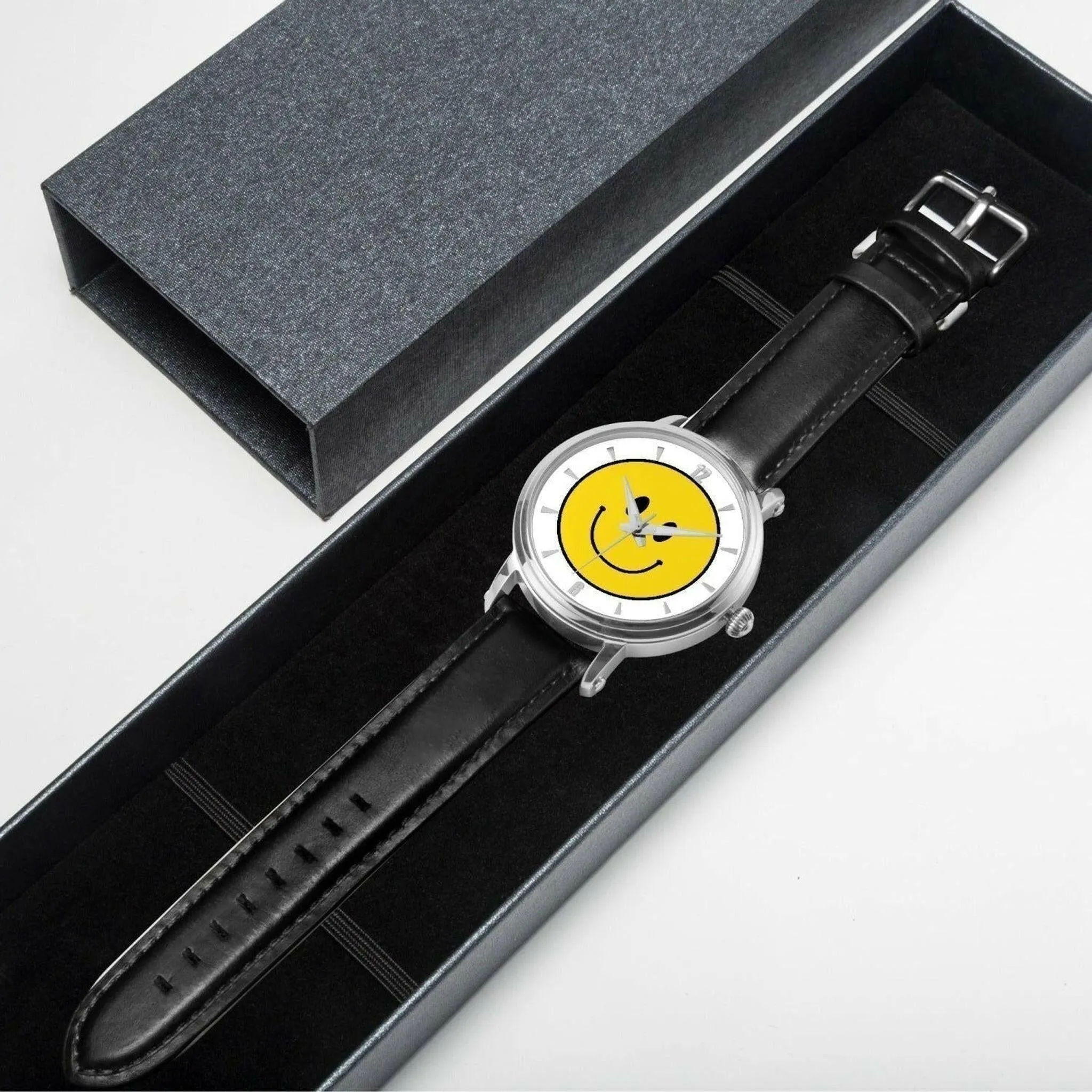 Jacki Easlick Smile Face Unisex Automatic Watch (Silver)