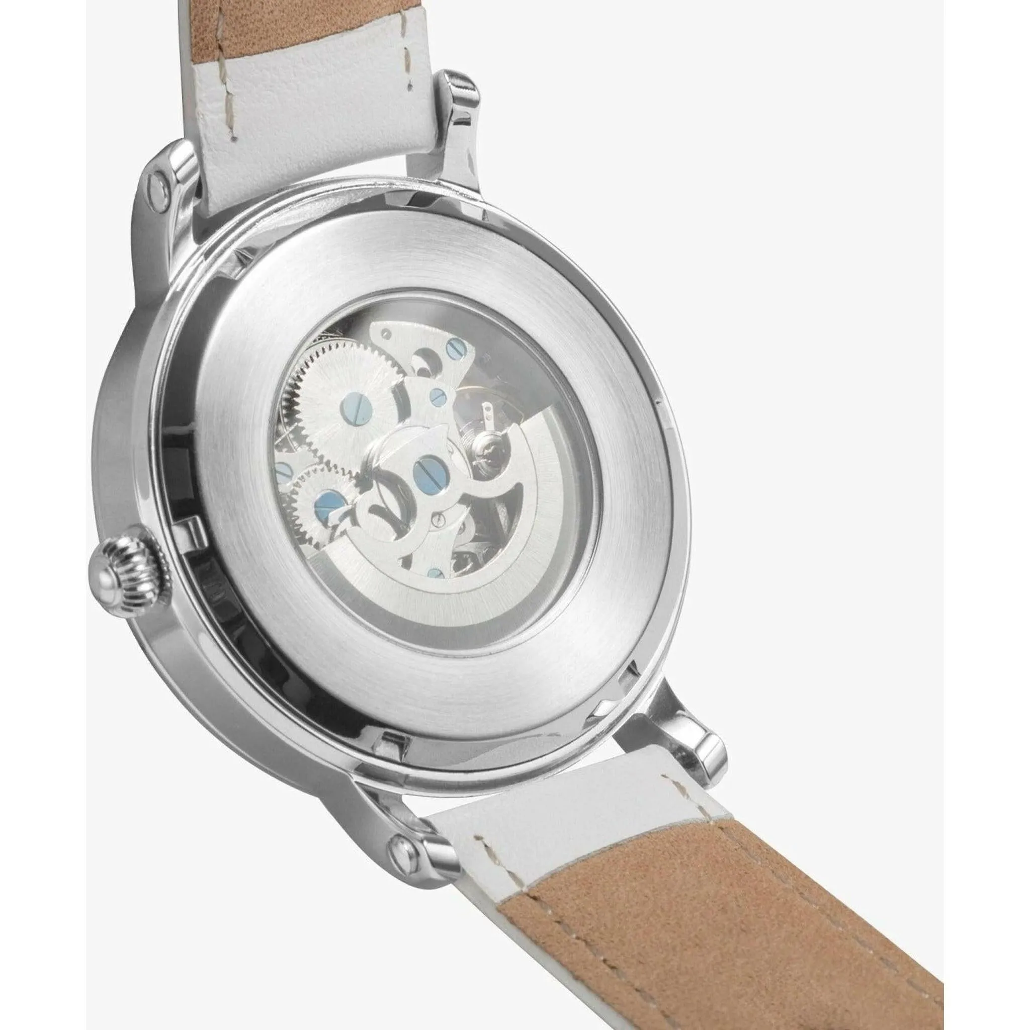 Jacki Easlick Smile Face Unisex Automatic Watch (Silver)