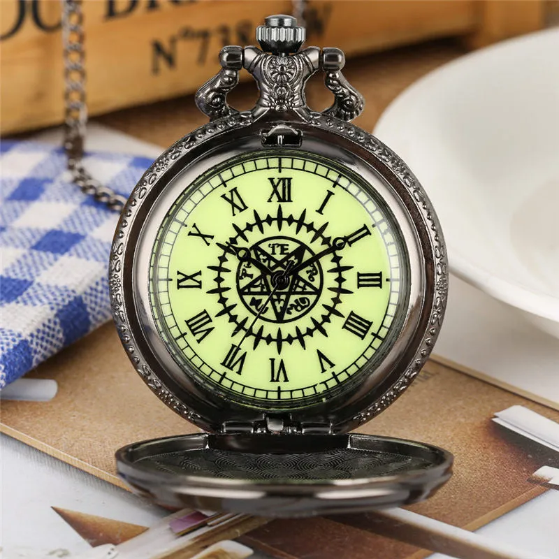Japanese Anime Black Butler Quartz Pocket Watch