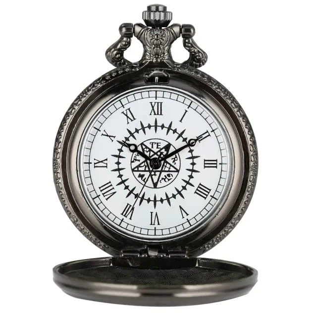 Japanese Anime Black Butler Quartz Pocket Watch