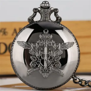 Japanese Anime Black Butler Quartz Pocket Watch