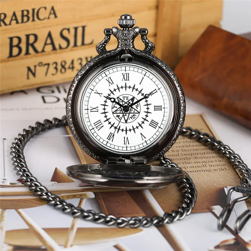 Japanese Anime Black Butler Quartz Pocket Watch