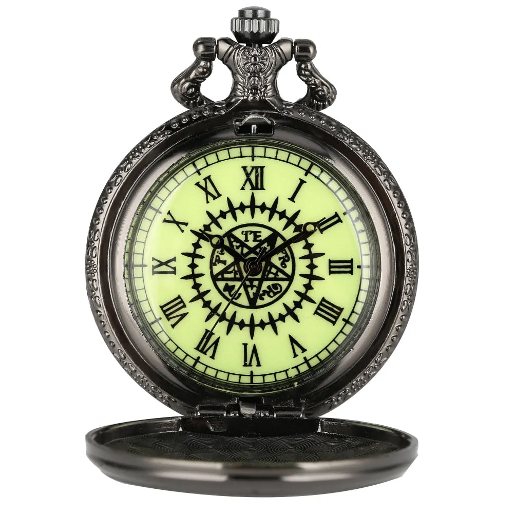 Japanese Anime Black Butler Quartz Pocket Watch