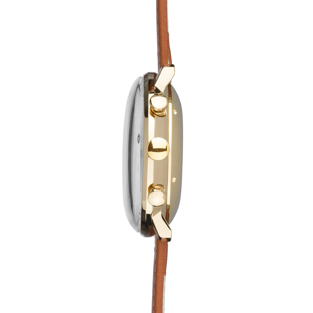 Junghans Max Bill Chronoscope Men's Brown Watch 27/7800.02