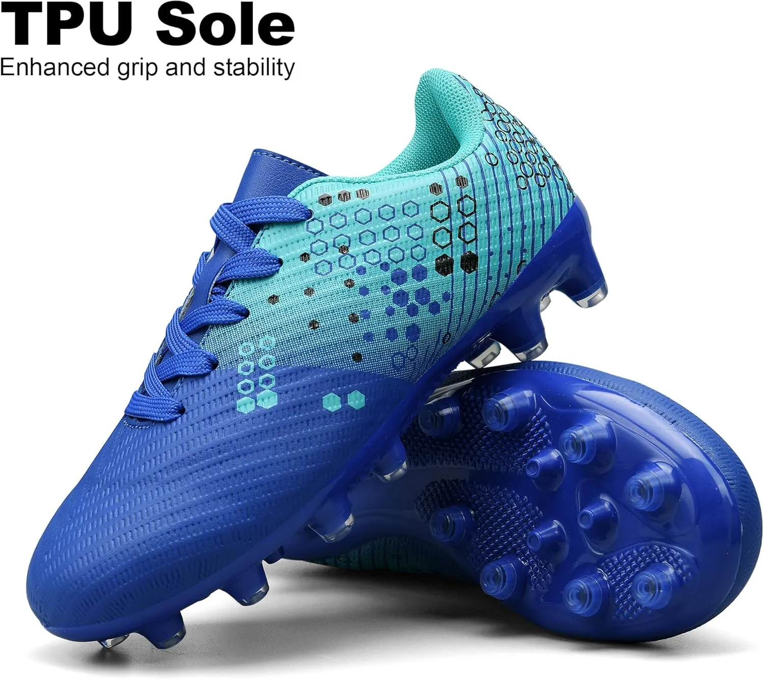 Kids Soccer Cleats for Boys and Girls Youth Football Cleats Outdoor Athletic Turf Soccer Shoes