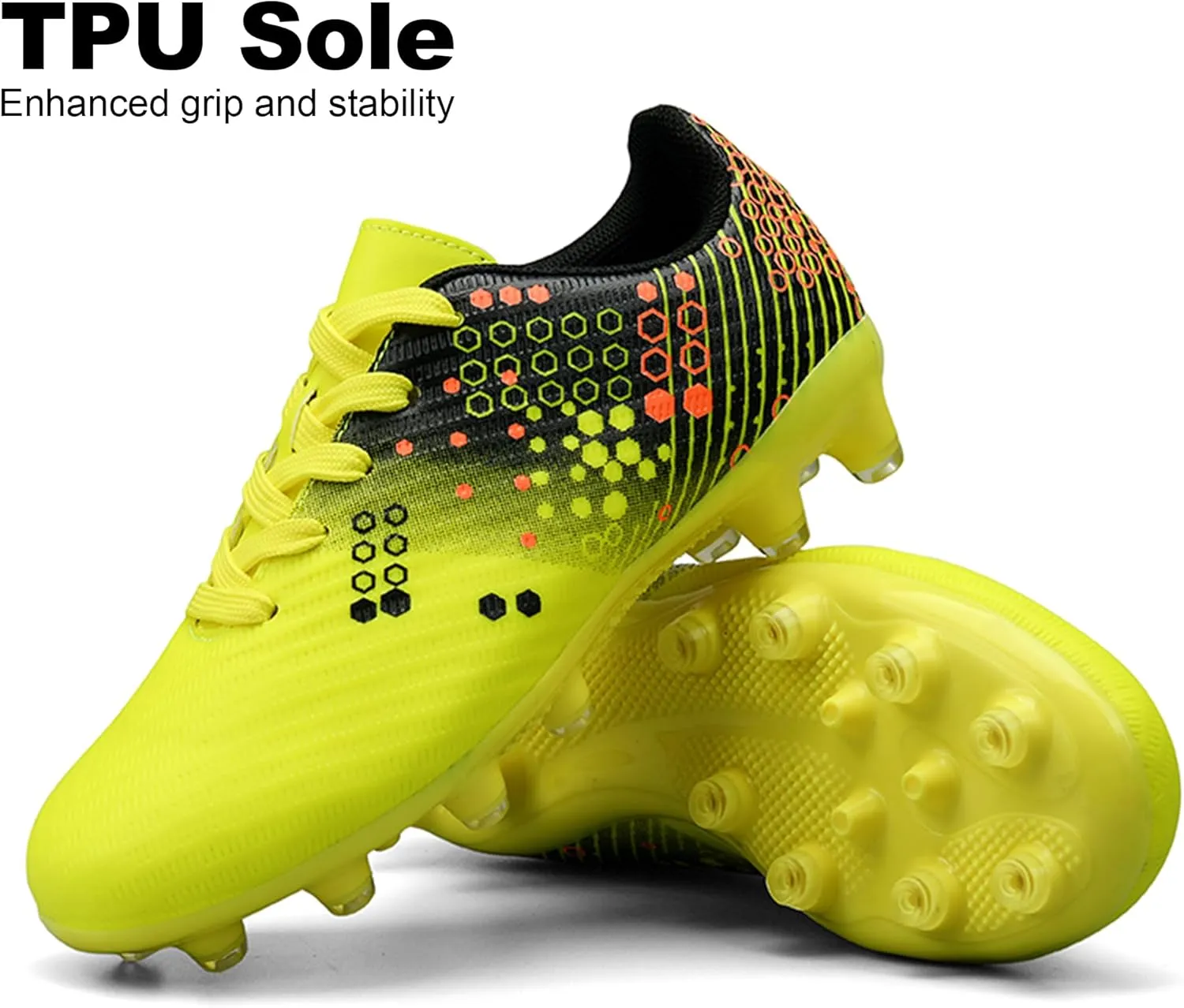 Kids Soccer Cleats for Boys and Girls Youth Football Cleats Outdoor Athletic Turf Soccer Shoes