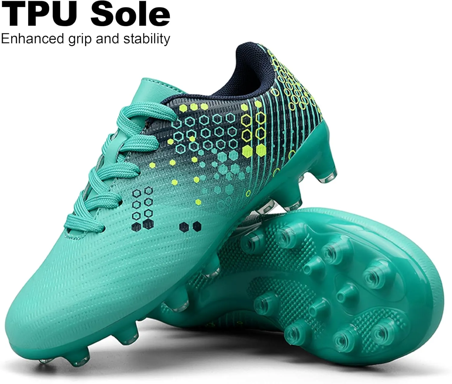 Kids Soccer Cleats for Boys and Girls Youth Football Cleats Outdoor Athletic Turf Soccer Shoes