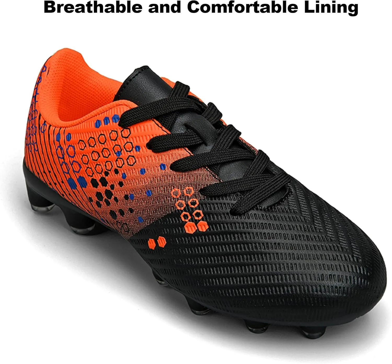 Kids Soccer Cleats for Boys and Girls Youth Football Cleats Outdoor Athletic Turf Soccer Shoes