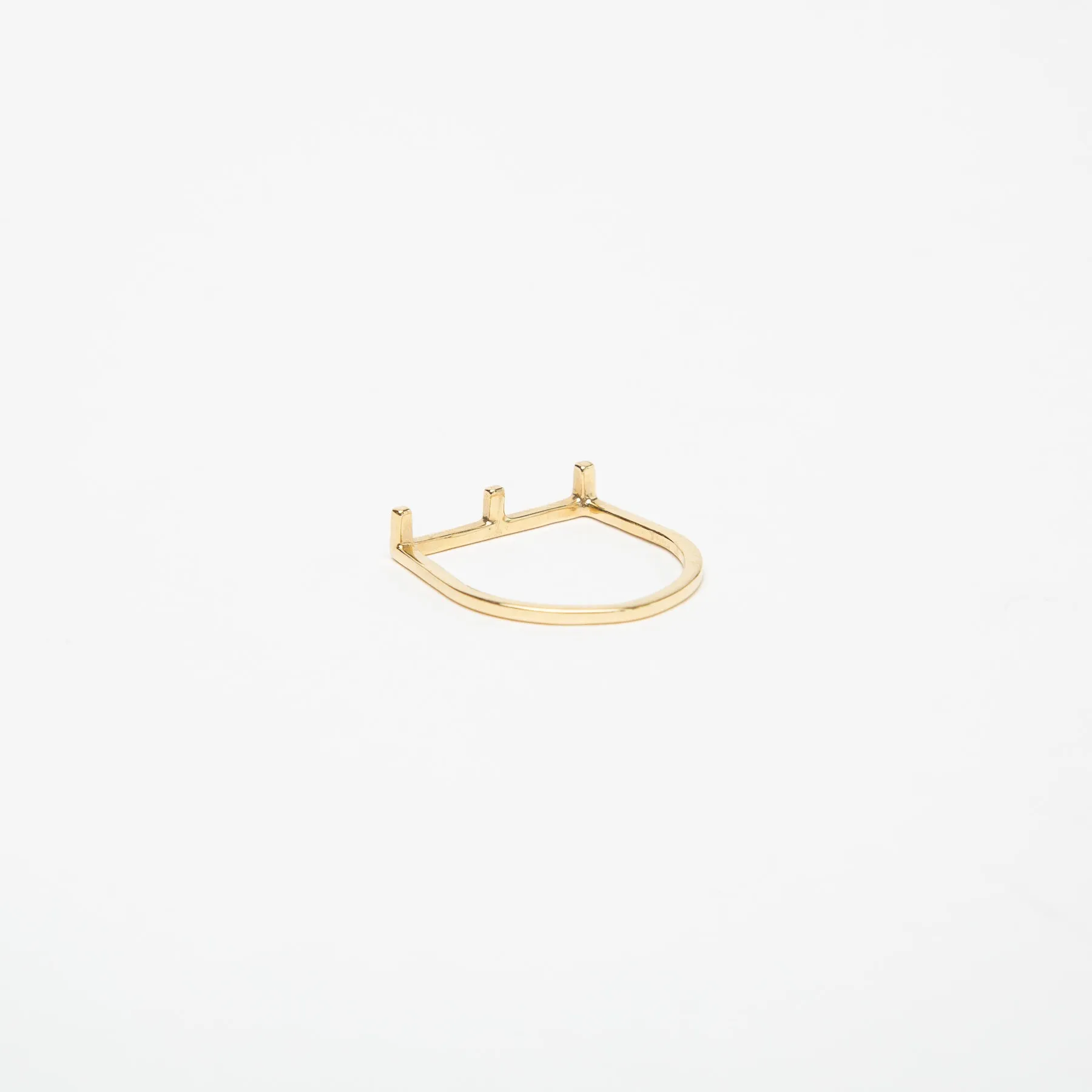 KWIT | 14K YELLOW GOLD LETTER E RING