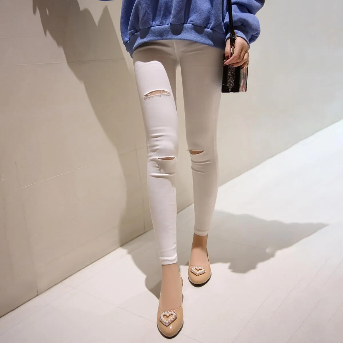 Large Size Candy Color Pearl Rhinestone Flat