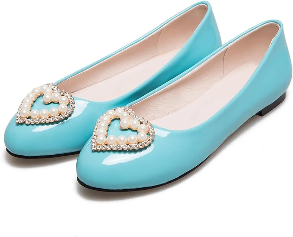 Large Size Candy Color Pearl Rhinestone Flat
