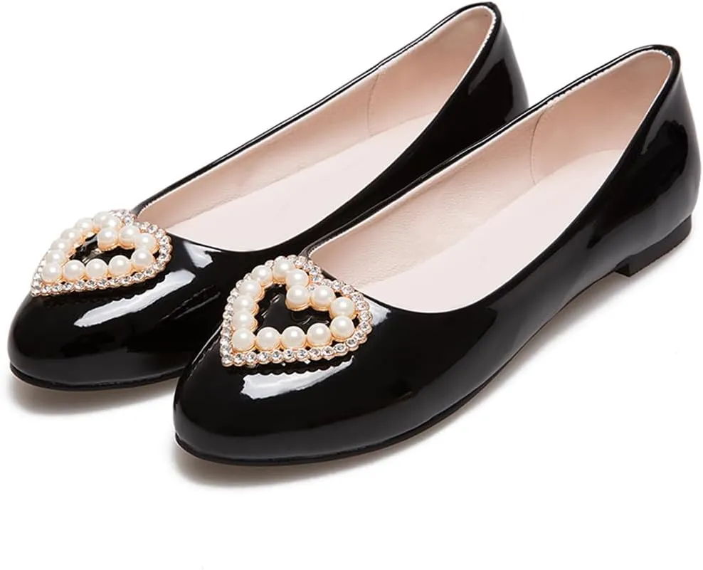 Large Size Candy Color Pearl Rhinestone Flat