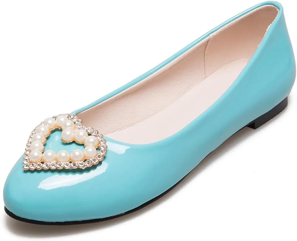 Large Size Candy Color Pearl Rhinestone Flat