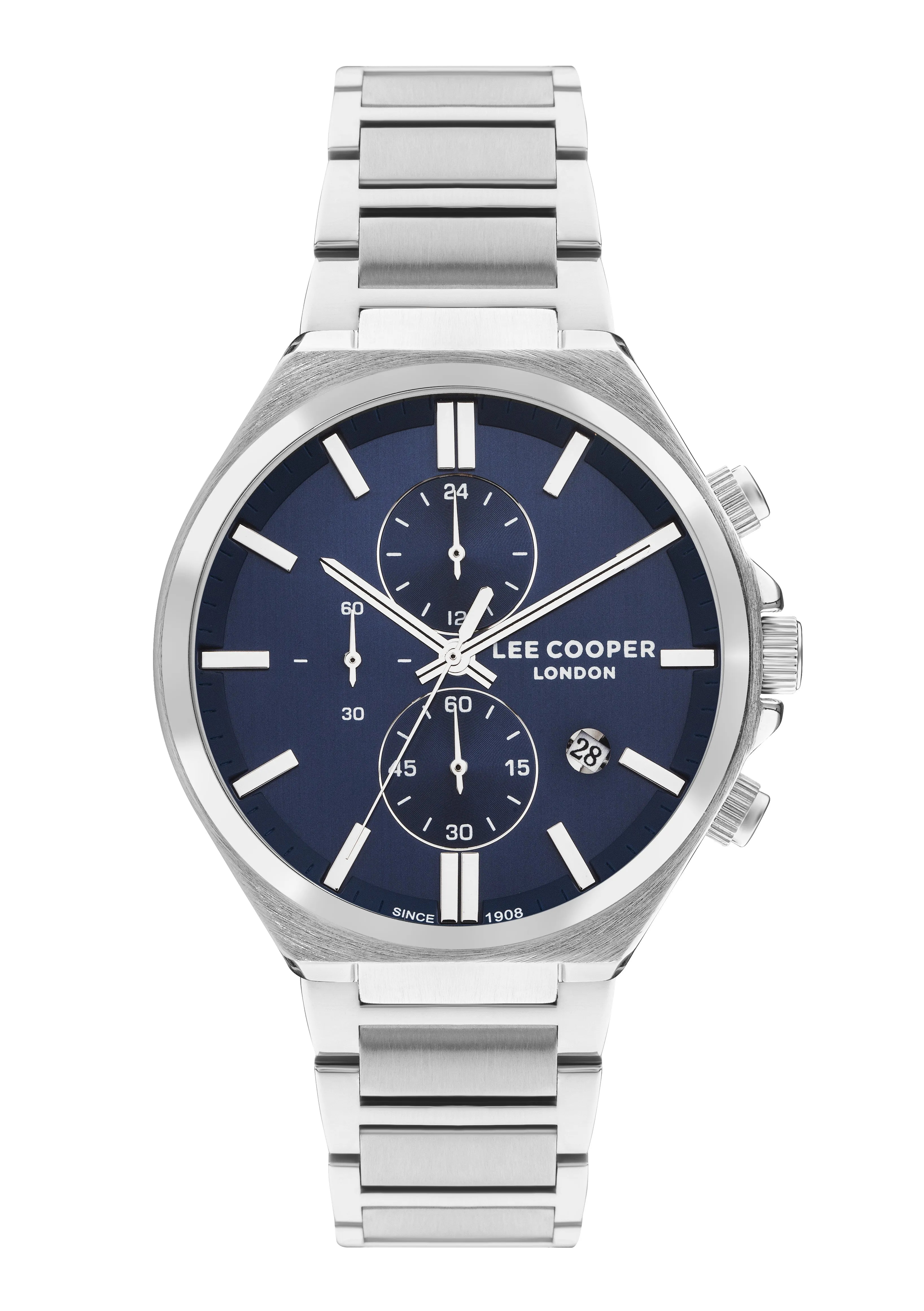 Lee Cooper - LC07835.390 - Men's Super Metal Silver Multifunction Watch