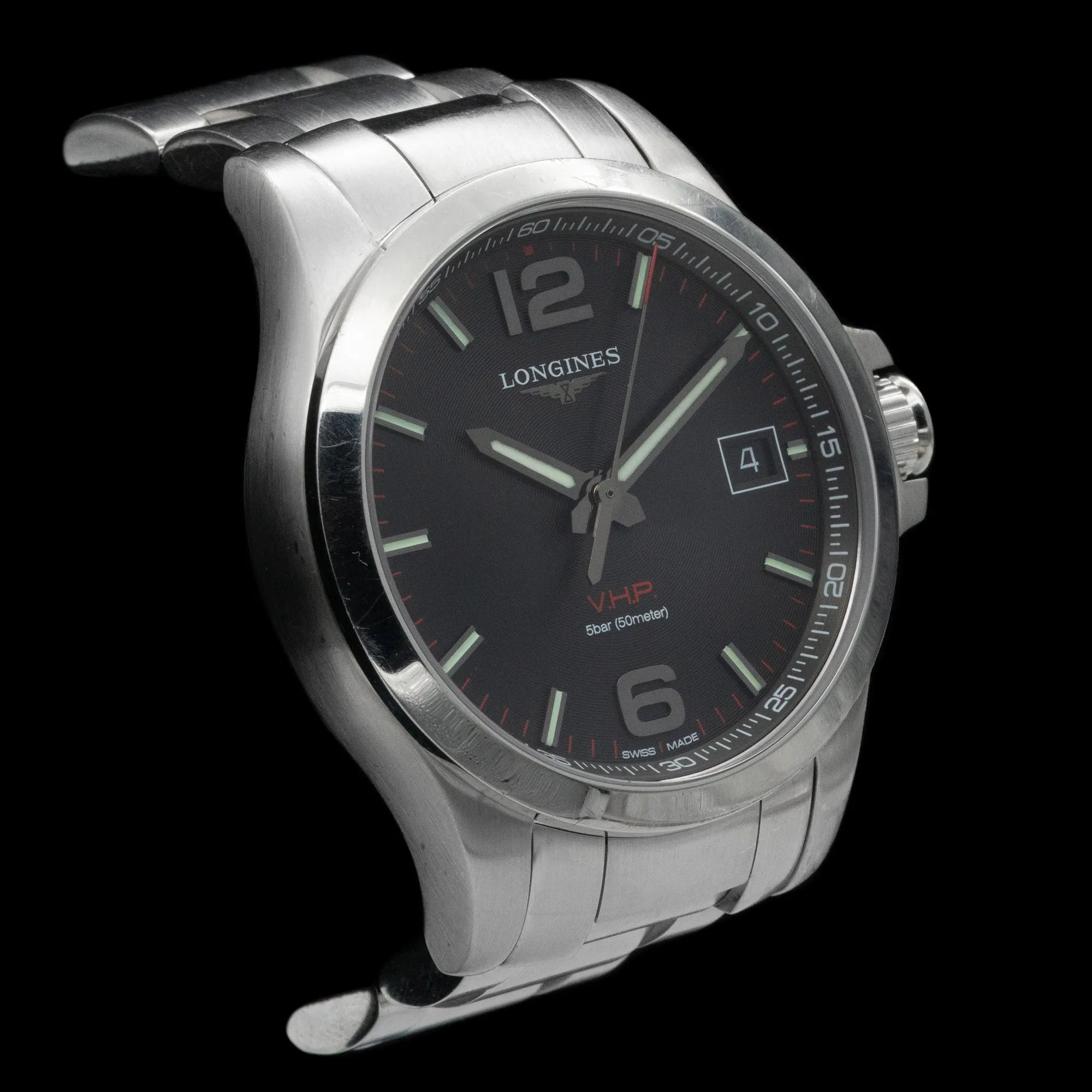 Longines - Conquest V.H.P. Quartz Black Dial