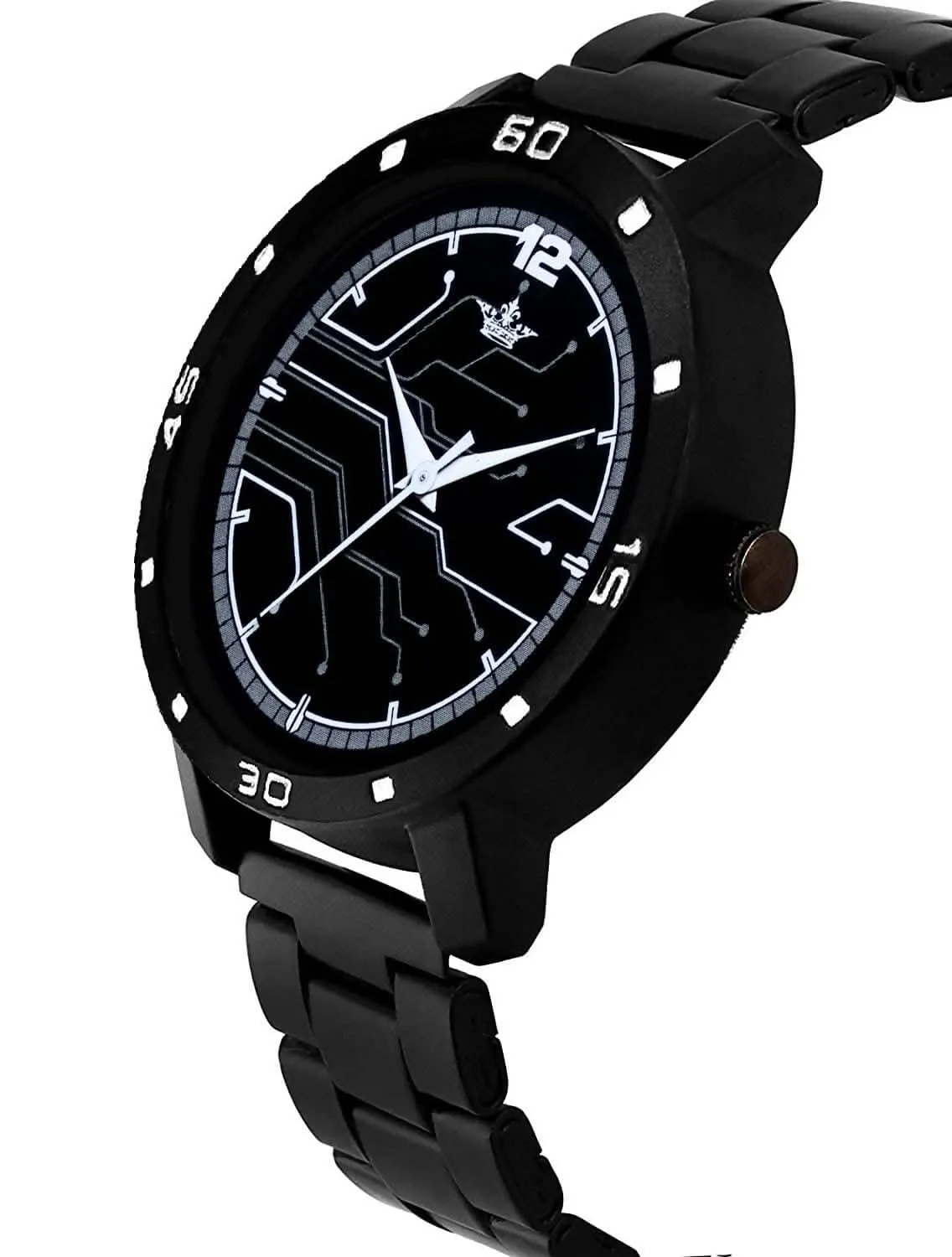 LOREM Black Professional Look Analog Watch For Men LR113