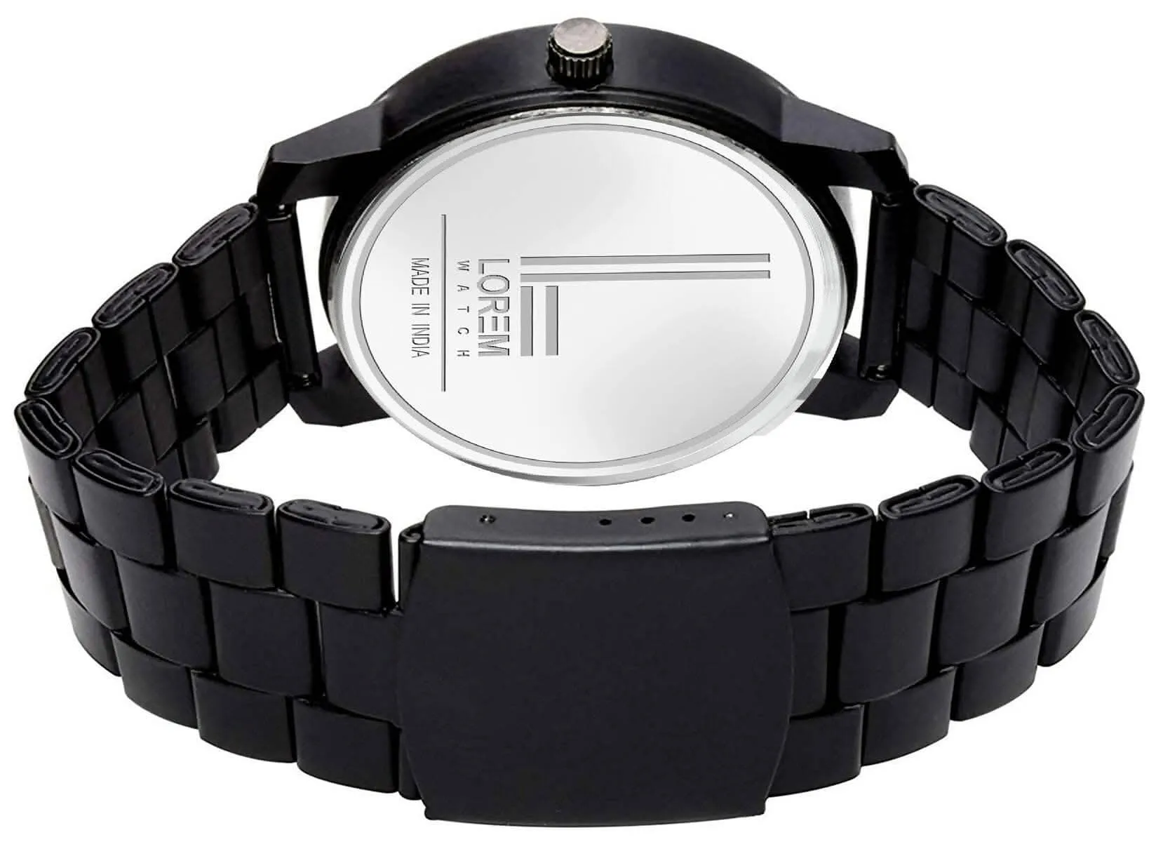 LOREM Black Professional Look Analog Watch For Men LR113