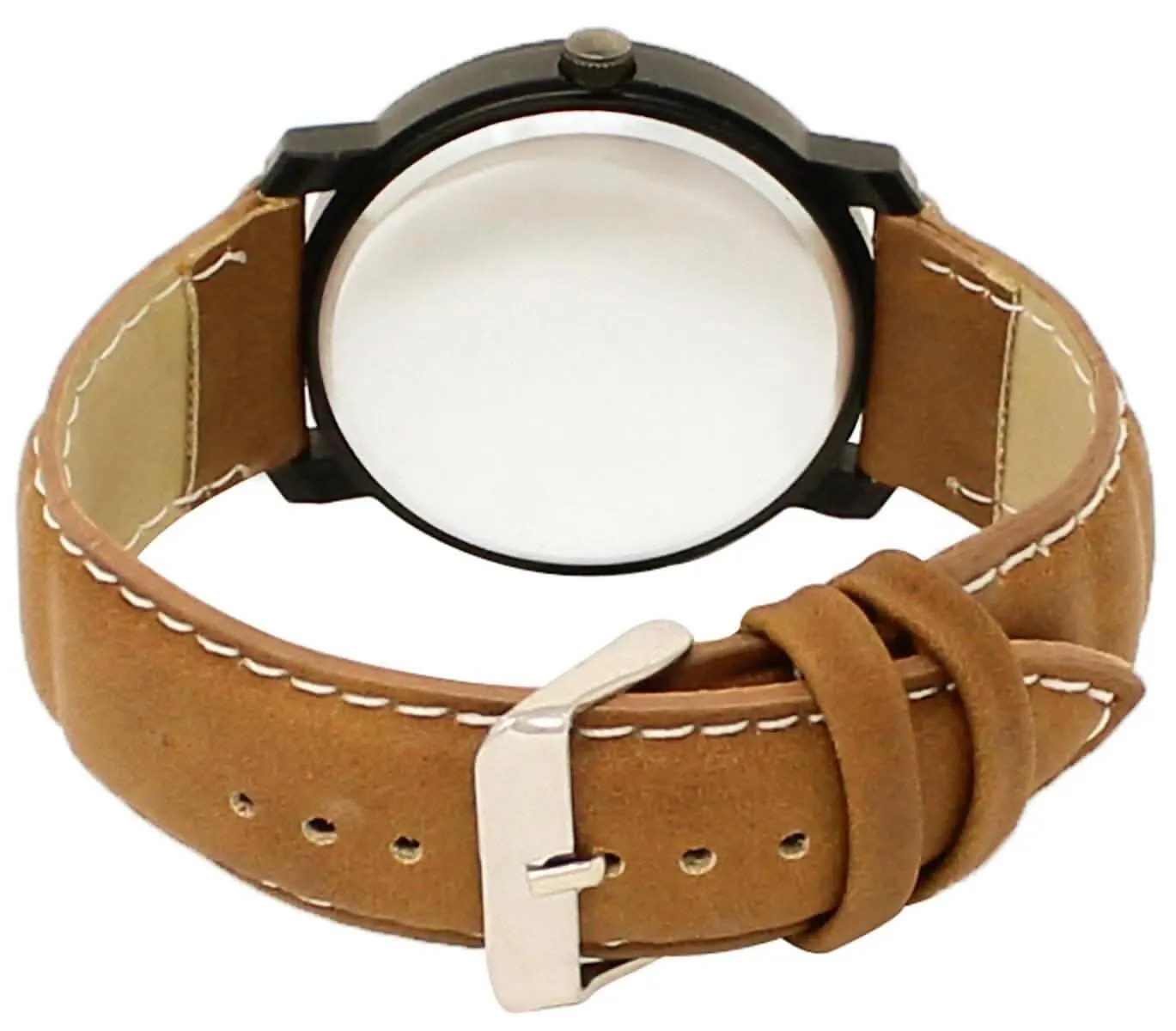 LOREM White & Black King Analog Watch For Men LR18