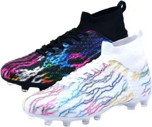 Maylrvjv Men's High Top Soccer Shoes Football Boots Futsal Cleats Competition Training Indoor Outdoor Sports Sneakers Maylrvjv Men's High Top Soccer Shoes Football Boots Futsal Cleats Competition Training Indoor Outdoor Sports Sneakers