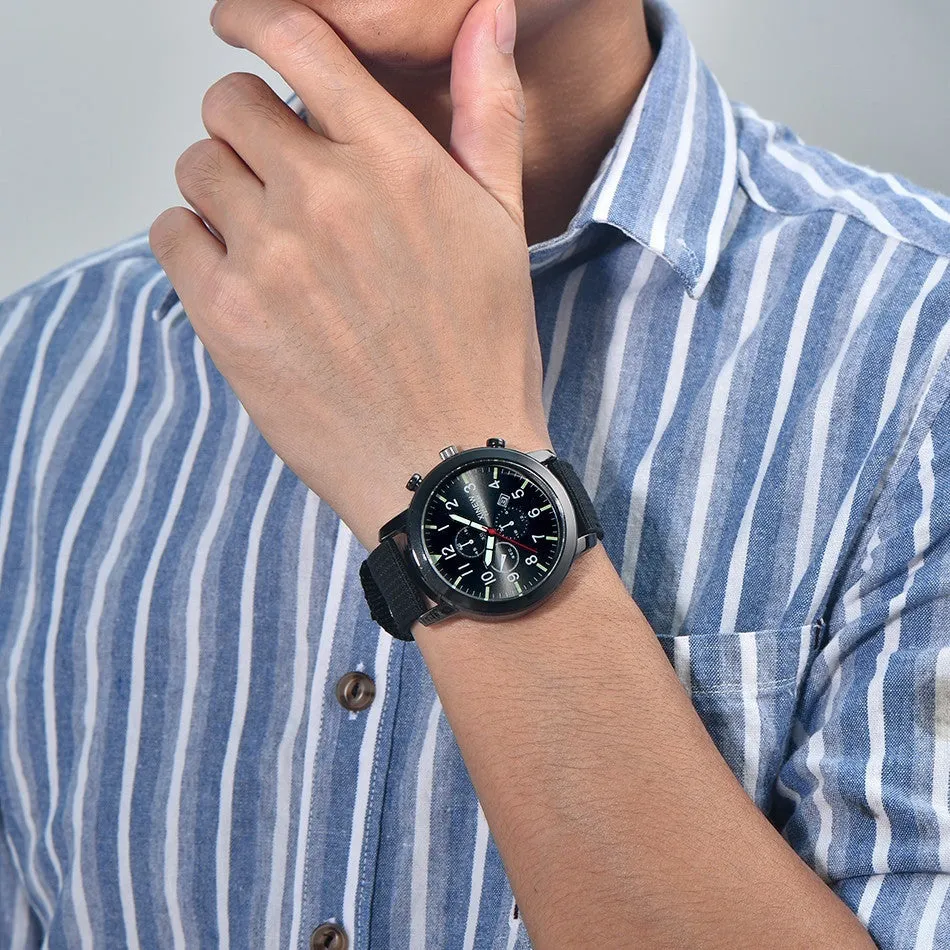 Mens and  Women's Military Quartz Army Watch Black Dial Date Luxury Sport Wrist Watch