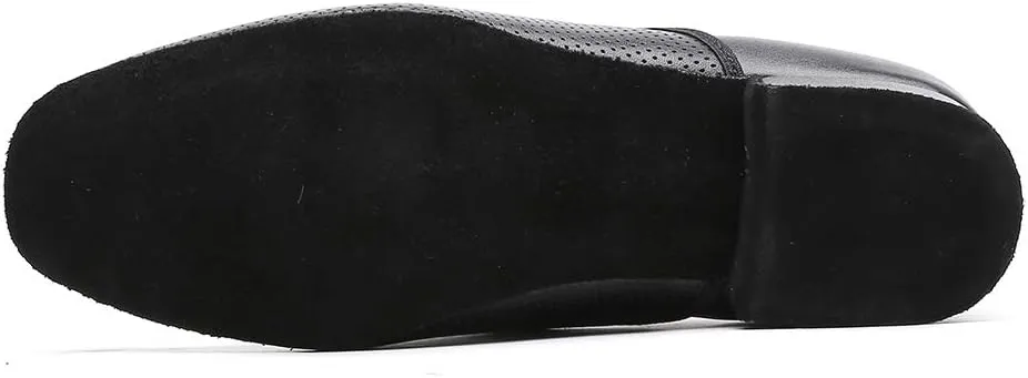 Men's Black Ballroom Latin Performance Shoes Waltz Modern Dancing Practice Shoe