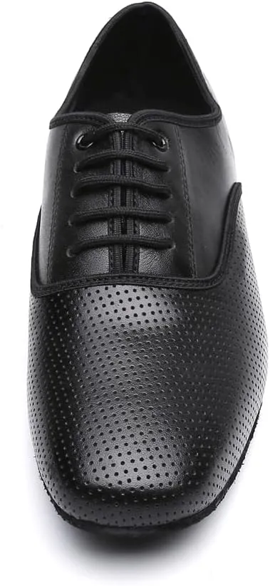 Men's Black Ballroom Latin Performance Shoes Waltz Modern Dancing Practice Shoe