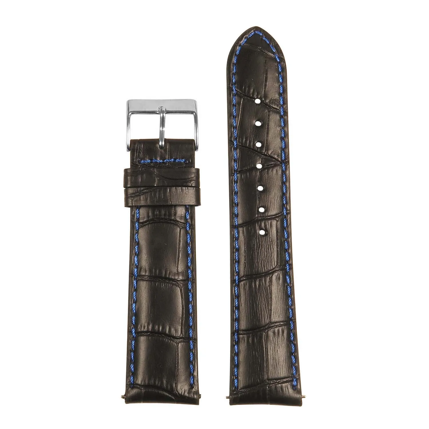 Men’s Crocodile Embossed Strap – Quick Release (24mm)