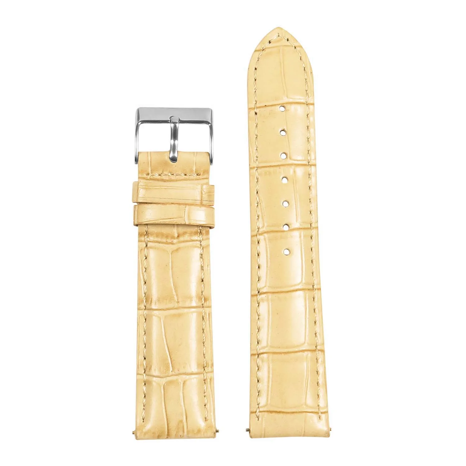 Men’s Crocodile Embossed Strap – Quick Release (24mm)