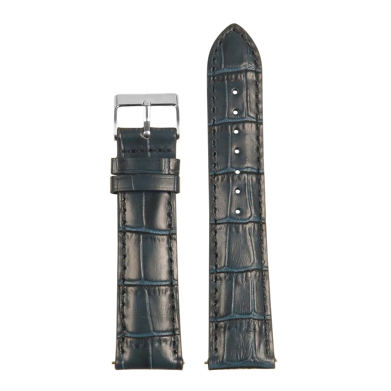 Men’s Crocodile Embossed Strap – Quick Release (24mm)