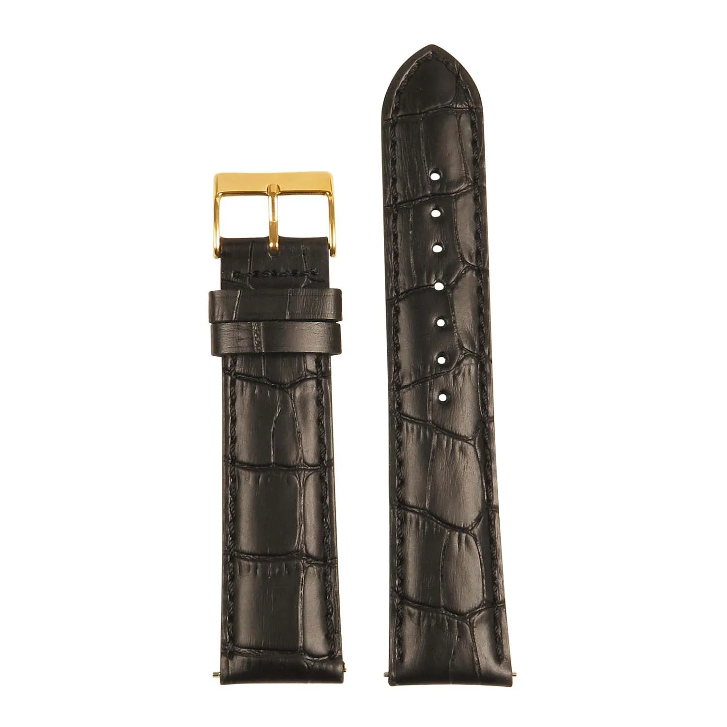 Men’s Crocodile Embossed Strap – Quick Release (24mm)